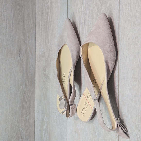 Sole Society Women Anthropologie Rhyes Leather The Pointed Toe flats shoes 8.5M - Picture 1 of 11